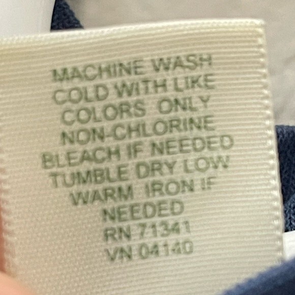 LL Bean Mock Turtle Neck Size Small Medium Blue Women’s - Picture 6 of 7